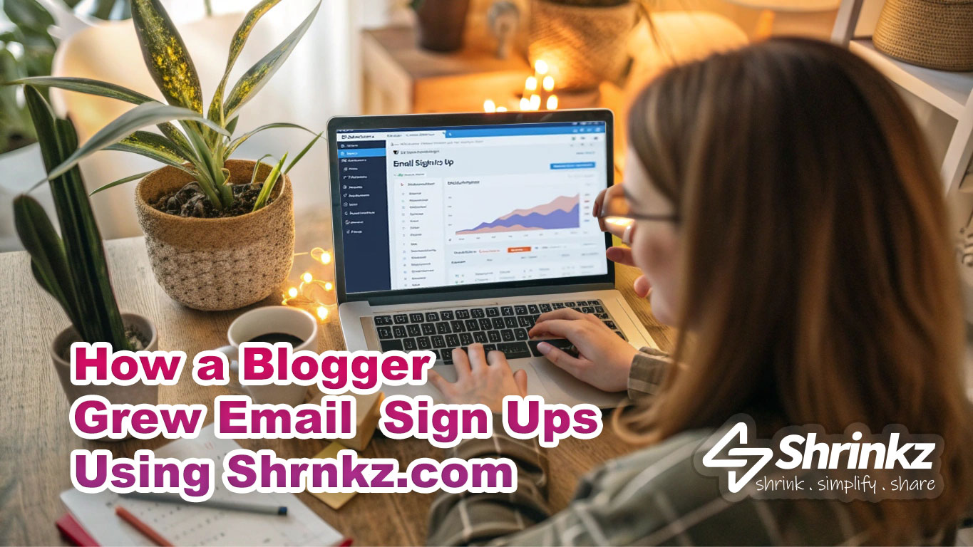 How a Blogger Tripled Email Signups Using Shrnkz.com – Proven Strategy